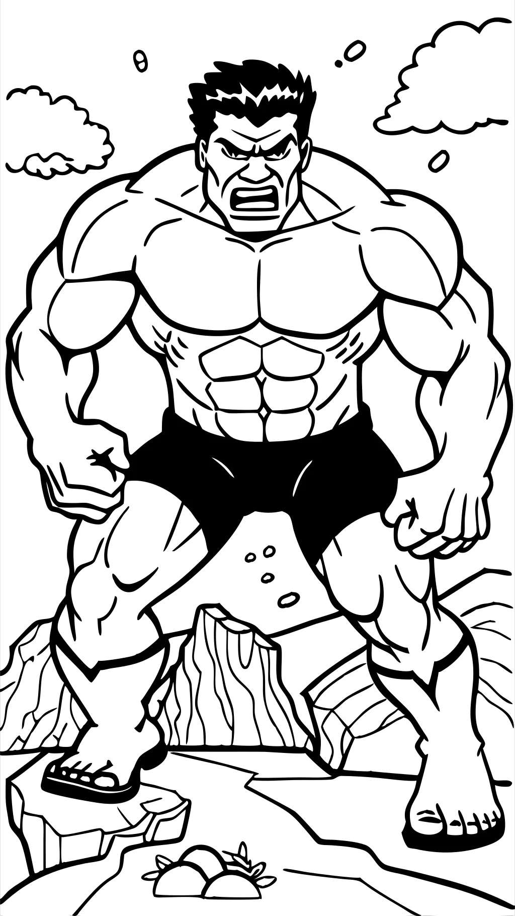 coloring pages the hulk